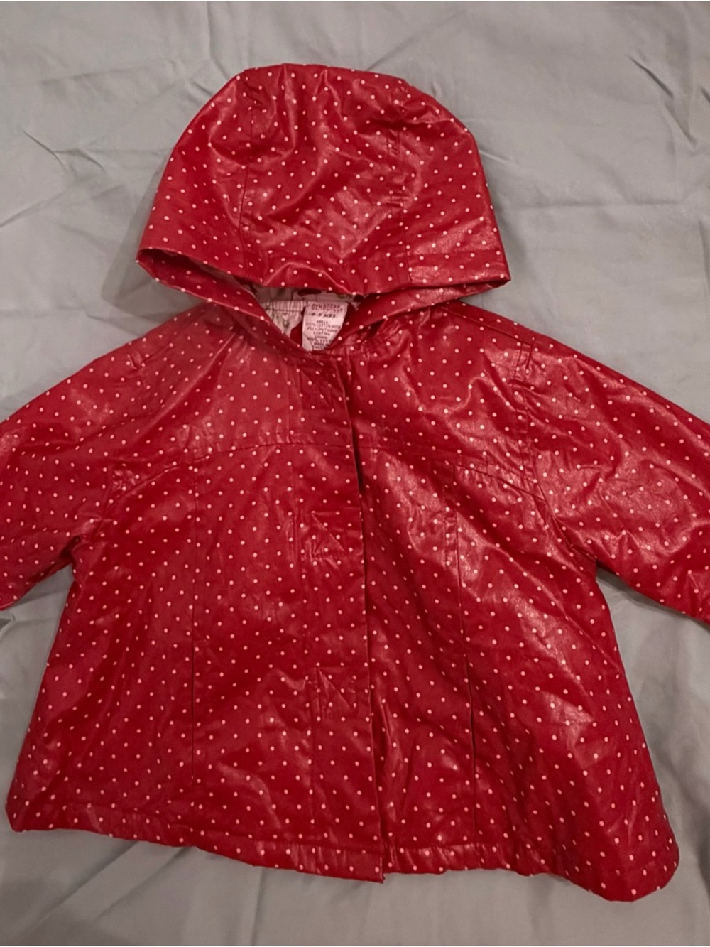 Gymboree Red Polka Dot Hooded Raincoat